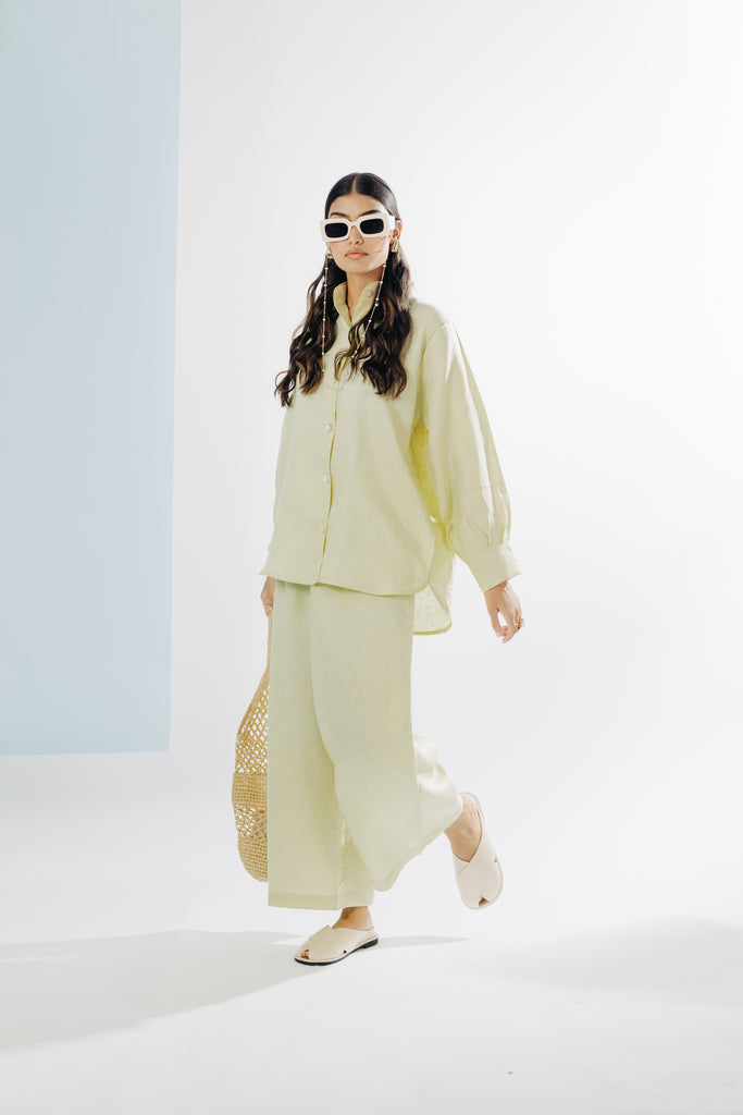 LIME LUSH PURE LINEN CORD SET