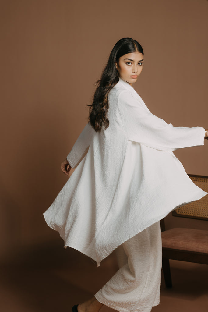 IVORY CO LINEN OVERLAY SET