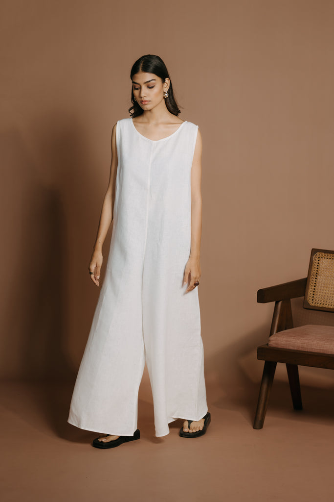 IVORY FLOW JUMP SUIT