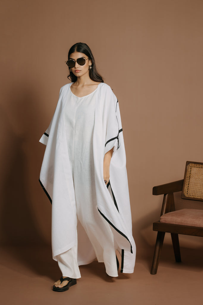 IVORY PURE LINEN OVERLAY